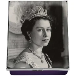 Halcyon Days Commemorative & Limited Editions*Portrait Of Hm Queen Elizabeth Ii By Cecil Beaton Enamel Box