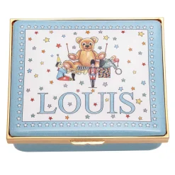 Halcyon Days Nursery & Christening*Prestige Newborn Enamel Box - Personalised