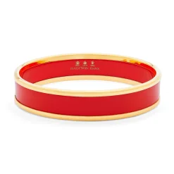 Halcyon Days Enamel Bangles*Red & Gold Enamel Bangle |