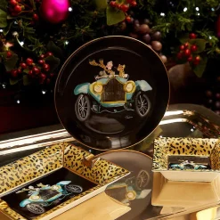 Halcyon Days Trinket Trays & Boxes*Roaring & Exploring Square Trinket Tray |