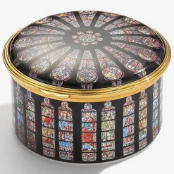 Halcyon Days Musicals*Rose Window Of Notre Dame Musical Box