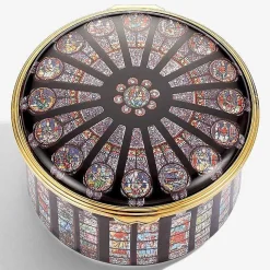 Halcyon Days Musicals*Rose Window Of Notre Dame Musical Box