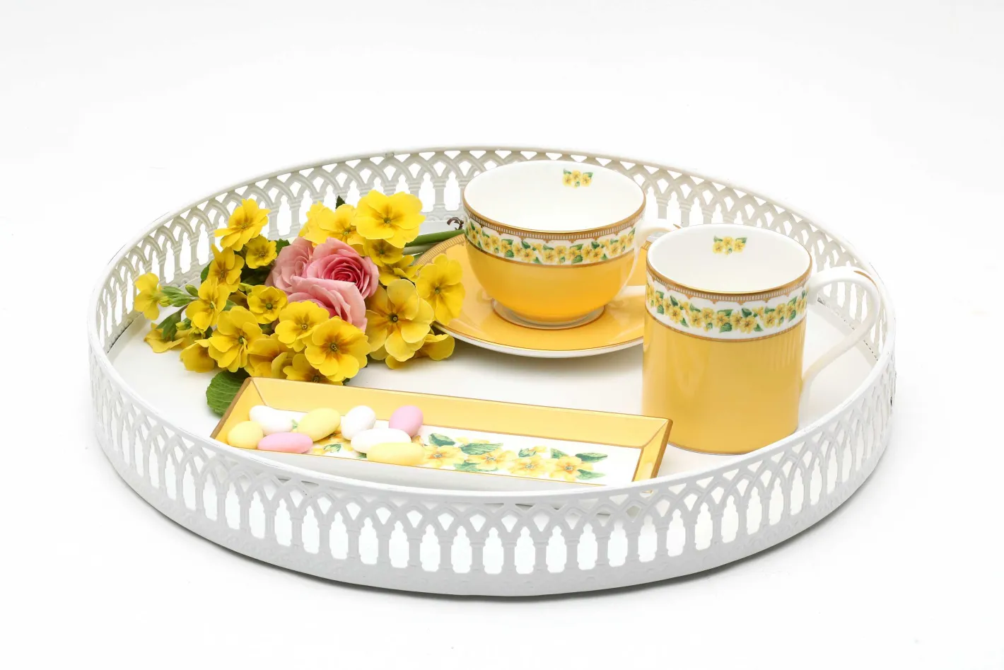 Halcyon Days Mugs*Shell Floral Primula Fine Bone China Mug |