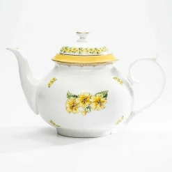 Halcyon Days Teaware*Shell Garden Floral Primula Teapot
