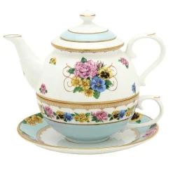 Halcyon Days Teaware*Shell Garden Tea For One