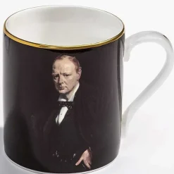 Halcyon Days Mugs*Sir Winston Churchill, Fine Bone China Mug |