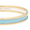 Halcyon Days Enamel Bangles*Skinny Forget-Me-Not & Gold Enamel Bangle |
