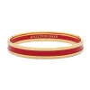 Halcyon Days Enamel Bangles*Skinny Red & Gold Enamel Bangle |