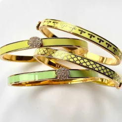 Halcyon Days Hinged Bangles*Skinny Salamander Buttercup & Gold Bangle |