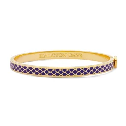 Halcyon Days Hinged Bangles*Skinny Salamander Cobalt Gold Bangle |