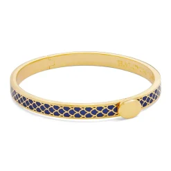 Halcyon Days Hinged Bangles*Skinny Salamander Cobalt Gold Bangle |
