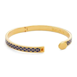 Halcyon Days Hinged Bangles*Skinny Salamander Cobalt Gold Bangle |