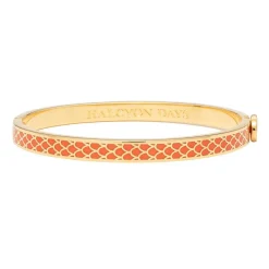 Halcyon Days Hinged Bangles*Skinny Salamander Orange & Gold Bangle |