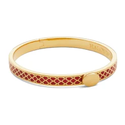 Halcyon Days Hinged Bangles*Skinny Salamander Red & Gold Bangle |