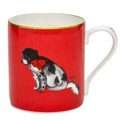 Halcyon Days Mugs*Spotty Dog Red Fine Bone China Mug, Tug Rice