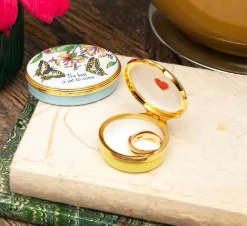 Halcyon Days Message & Occasions*The Best Is Yet To Come Enamel Box |