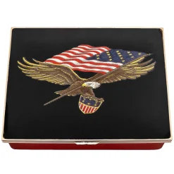 Halcyon Days Iconic America*The Star Spangled Banner Enamel Box |