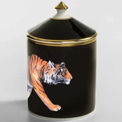 Halcyon Days Candles*Tiger Black Jasmine Lidded Candle