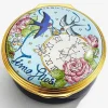Halcyon Days Message & Occasions*Time Flies Enamel Box |