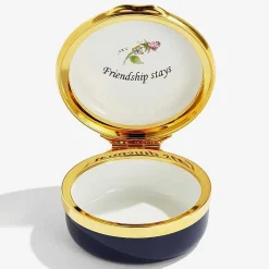 Halcyon Days Message & Occasions*Time Flies Enamel Box |