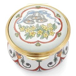 Halcyon Days Message & Occasions*Wedding Bells Enamel Box |