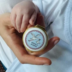Halcyon Days Personalisation*Welcome To The Family Enamel Box