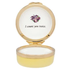 Halcyon Days Personalisation*When I Count My Blessings Enamel Box - Personalised