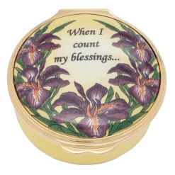 Halcyon Days Message & Occasions*When I Count My Blessings Enamel Box |