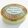 Halcyon Days Personalisation*Wonderful Daughter Enamel Box - Personalised