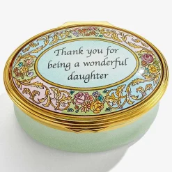 Halcyon Days Personalisation*Wonderful Daughter Enamel Box - Personalised