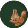 Halcyon Days Birchwood Trays*Woodland Wildlife Squirrel Round Birchwood Tray