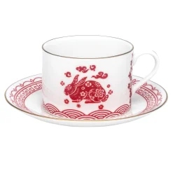 Halcyon Days Teaware*Year Of The Rabbit Teacup & Saucer