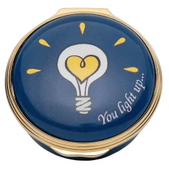 Halcyon Days Message & Occasions*You Light Up My Life Enamel Box |